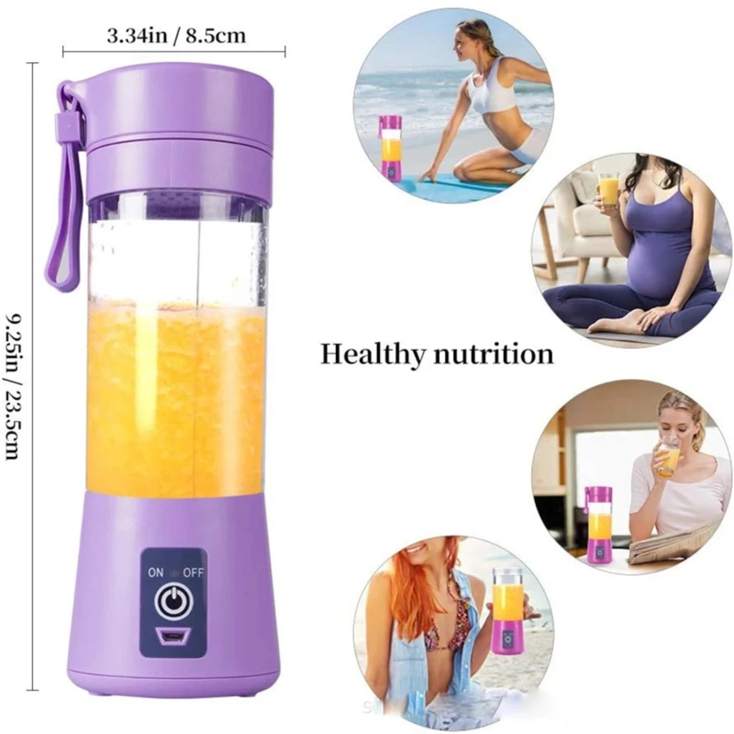 4 Blades USB Juicer Blender